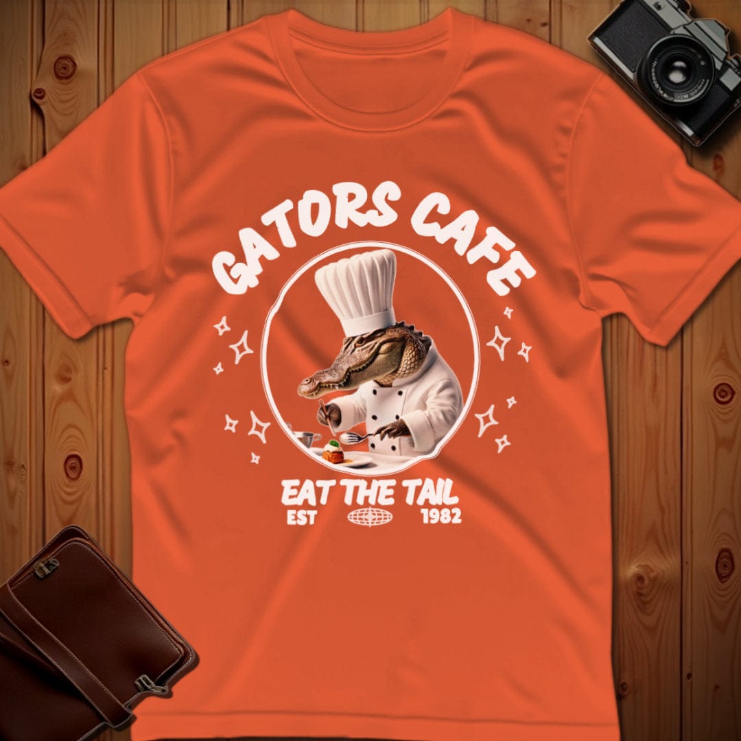 Alligator Tee – Gators Cafe – Bold Vibrant Graphic | for Animal Lovers