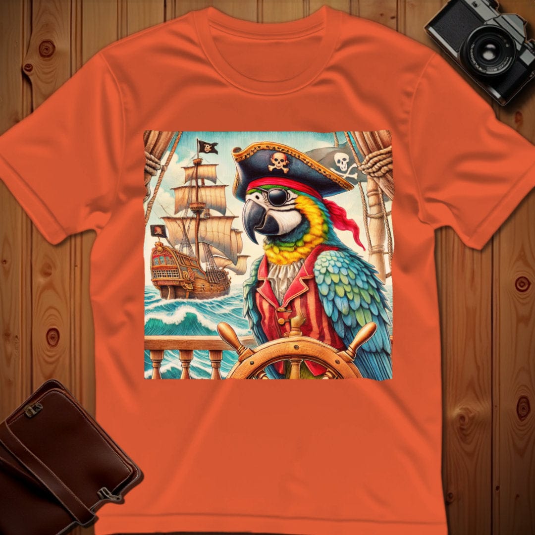 Parrot Tee – Pirate – Bold Vibrant Art | Festival & Party Wear