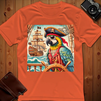 Parrot Tee – Pirate – Bold Vibrant Art | Festival & Party Wear