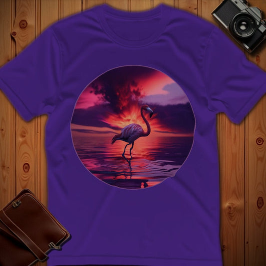 Flamingo Tee – Sunset Flamingo – Bold Vibrant Art | Outdoor Adventure