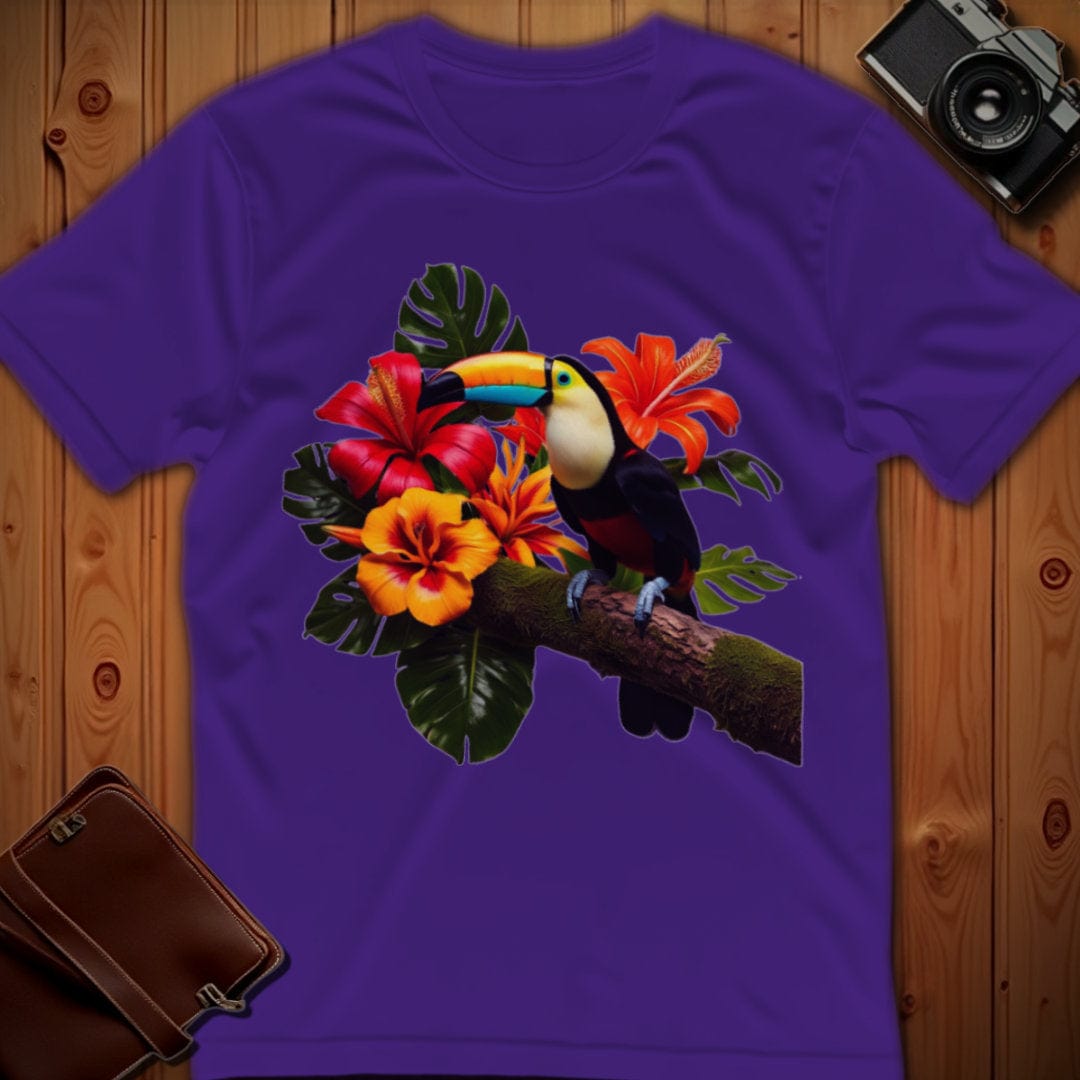 Vibrant Toucan T-Shirt - Bold Tropical Bird Graphic Tee
