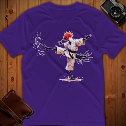 Secretary Bird Tee –  Martial Artist – Bold Vibrant Art