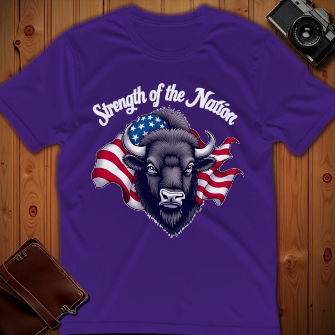 Bison Tee – Strength of the Nation – Bold Vibrant Art