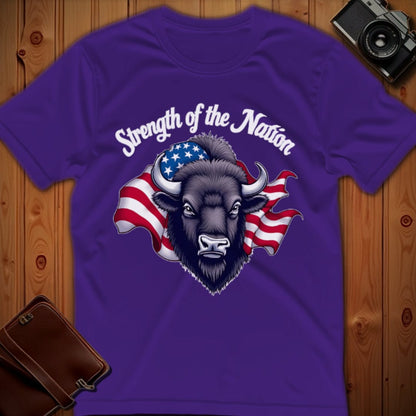 Bison Tee – Strength of the Nation – Bold Vibrant Art