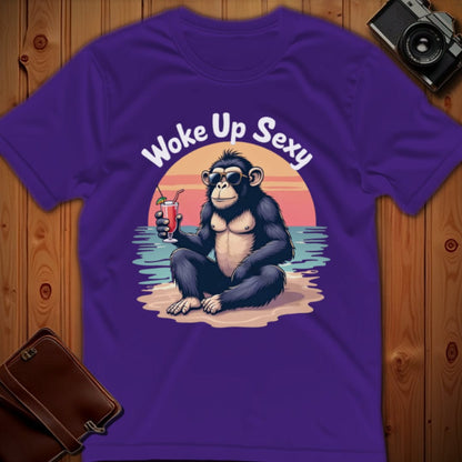 Chimpanzee Tee – Woke Up Sexy – Bold Vibrant Graphic | Outdoor Adventure