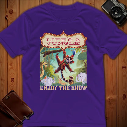 Kinkajou Tee – Life’s A Jungle Enjoy The Show – Bold Vibrant Art