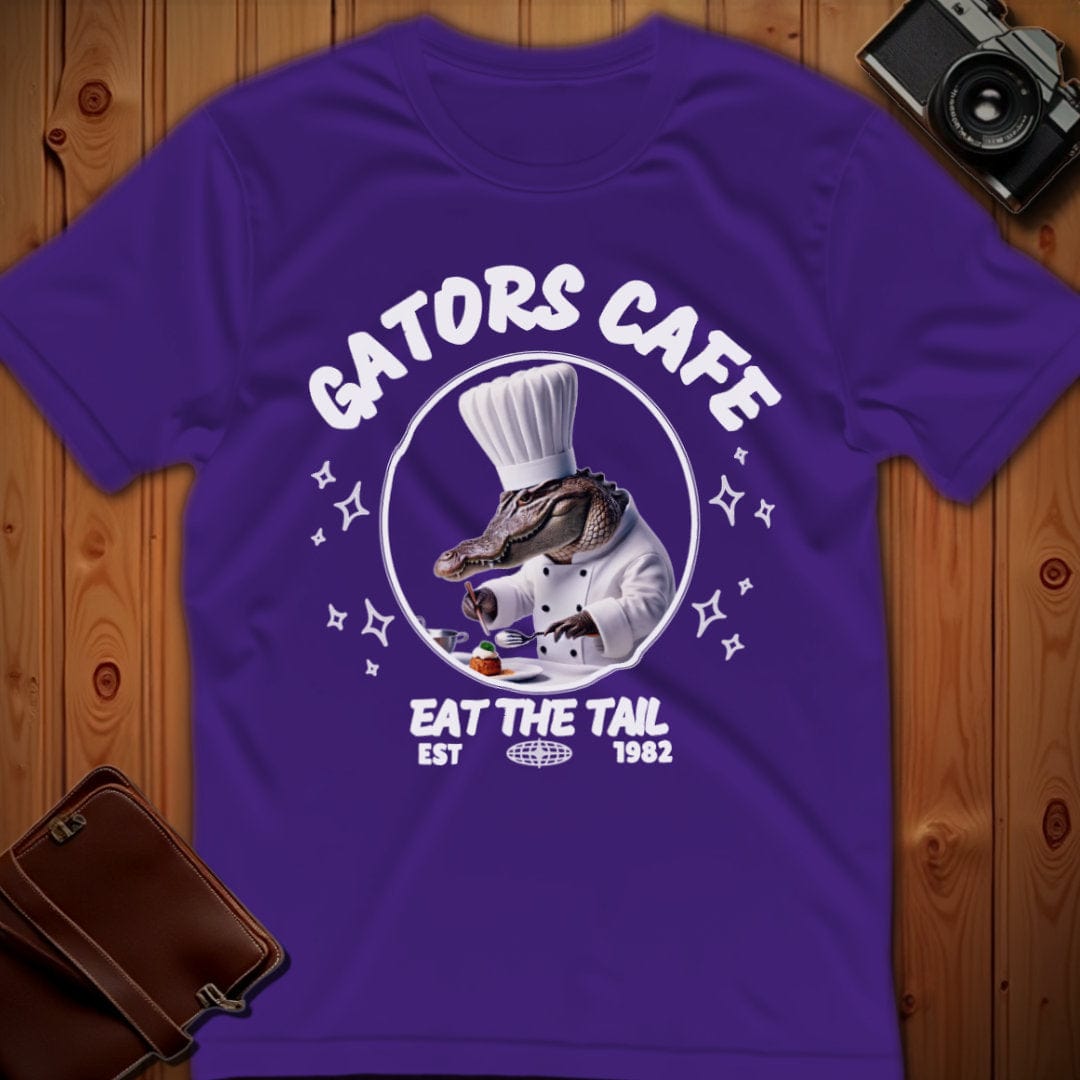 Alligator Tee – Gators Cafe – Bold Vibrant Graphic | for Animal Lovers