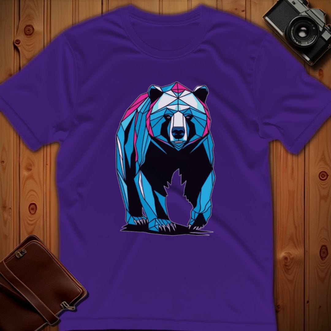 Bear Tee – Geometric – Bold Vibrant Art