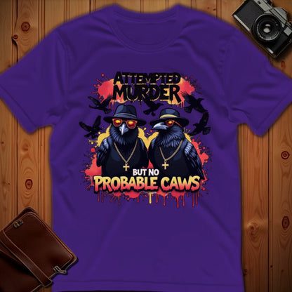 Crows Tee – Attempted Murder – Bold Vibrant Art