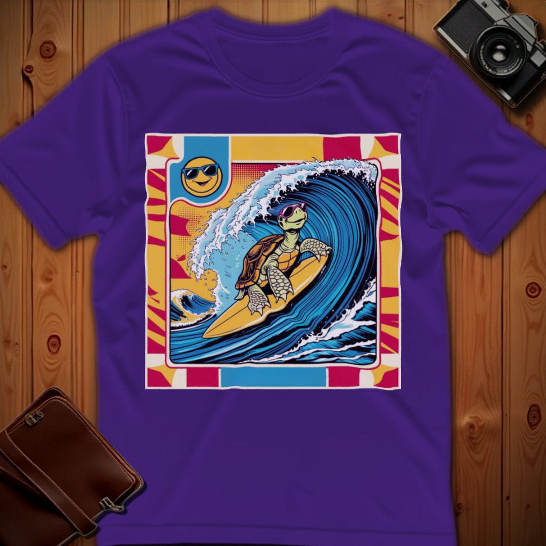 Turtle Tee – Surfing Pop Art  – Bold Vibrant Art
