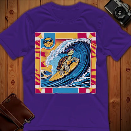 Turtle Tee – Surfing Pop Art  – Bold Vibrant Art