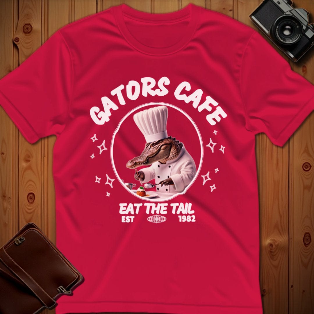 Alligator Tee – Gators Cafe – Bold Vibrant Graphic | for Animal Lovers