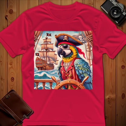 Parrot Tee – Pirate – Bold Vibrant Art | Festival & Party Wear