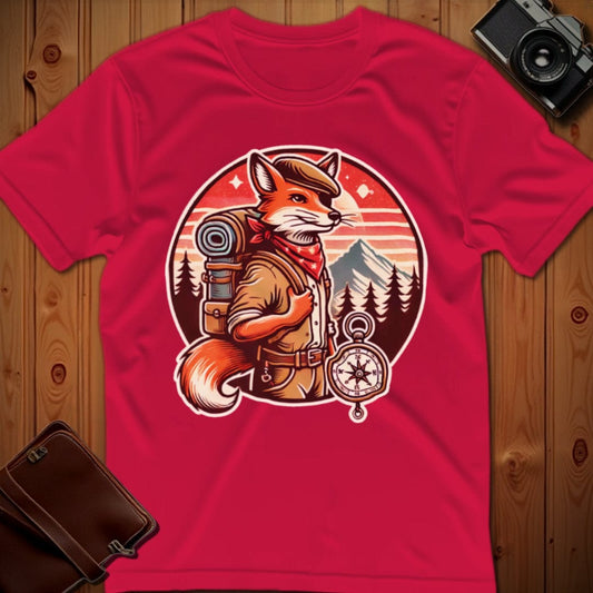 Fox Tee – Adventurous Fox– Bold Vibrant Art