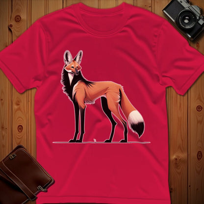 Manes Wolf T-Shirt – Manes Wolf – Bold Vibrant Graphic | Lazy Day Outfit