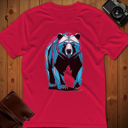 Bear Tee – Geometric – Bold Vibrant Art