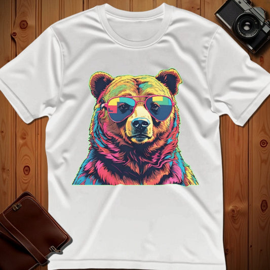 Bear Tee – Psychedelic – Bold Vibrant Art | Outdoor Adventure