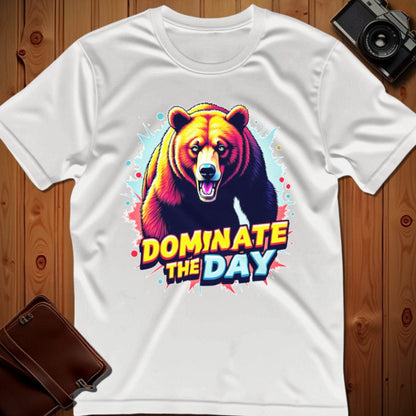 Bear Tee – Dominate the Day – Bold Vibrant Art