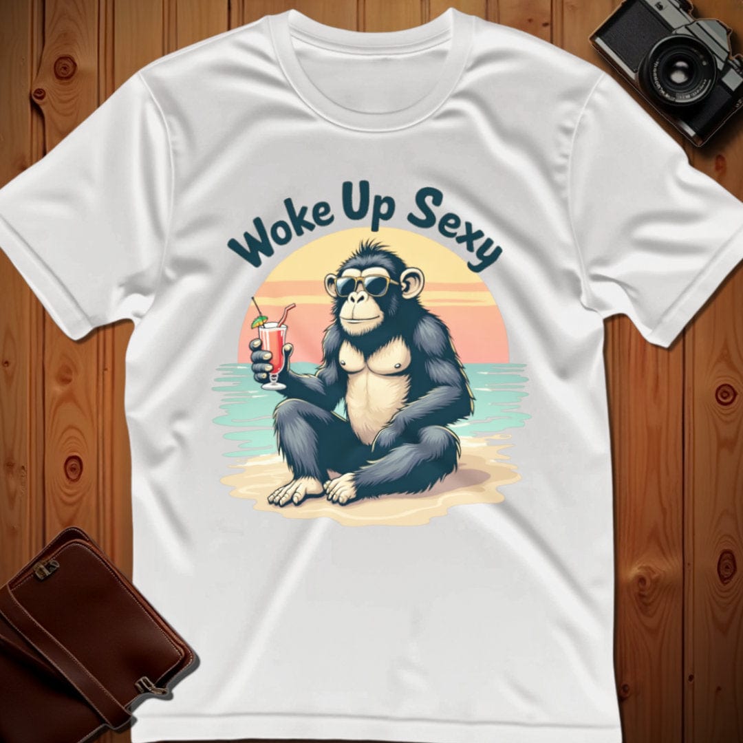 Chimpanzee Tee – Woke Up Sexy – Bold Vibrant Graphic | Outdoor Adventure