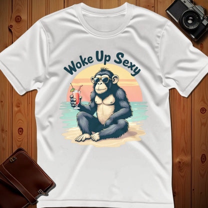Chimpanzee Tee – Woke Up Sexy – Bold Vibrant Graphic | Outdoor Adventure