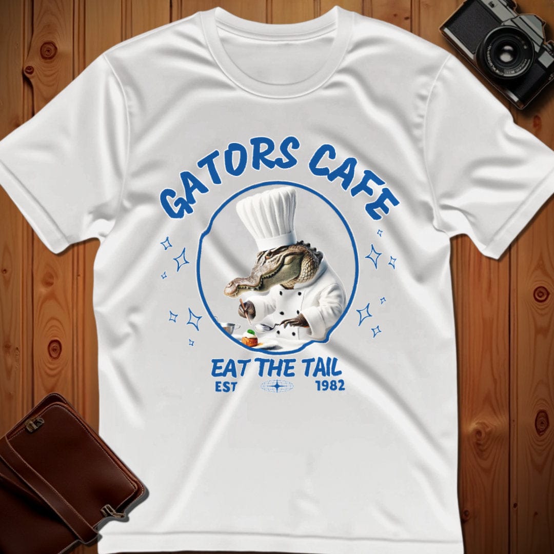 Alligator Tee – Gators Cafe – Bold Vibrant Graphic | for Animal Lovers