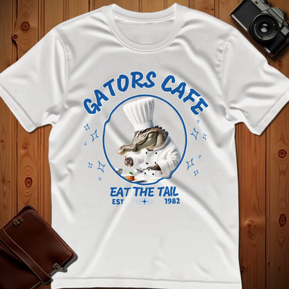 Alligator Tee – Gators Cafe – Bold Vibrant Graphic | for Animal Lovers