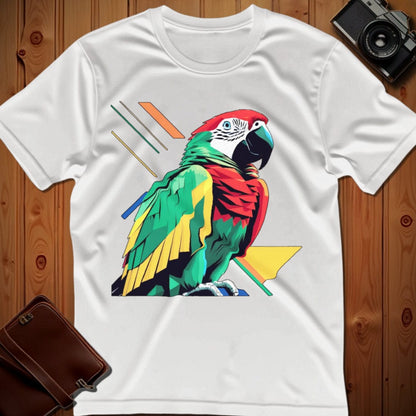 Parrot Tee – Geometric – Bold Vibrant Art