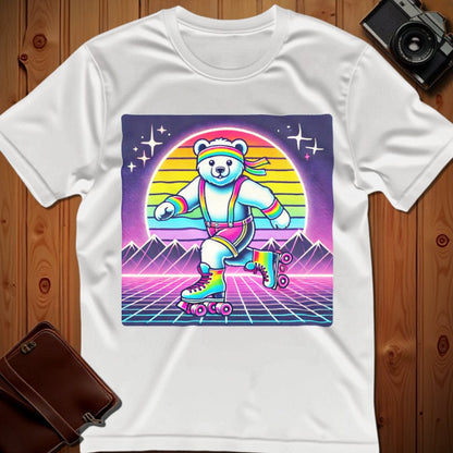 Bear Tee – 80's Roller Skating – Bold Vibrant Art
