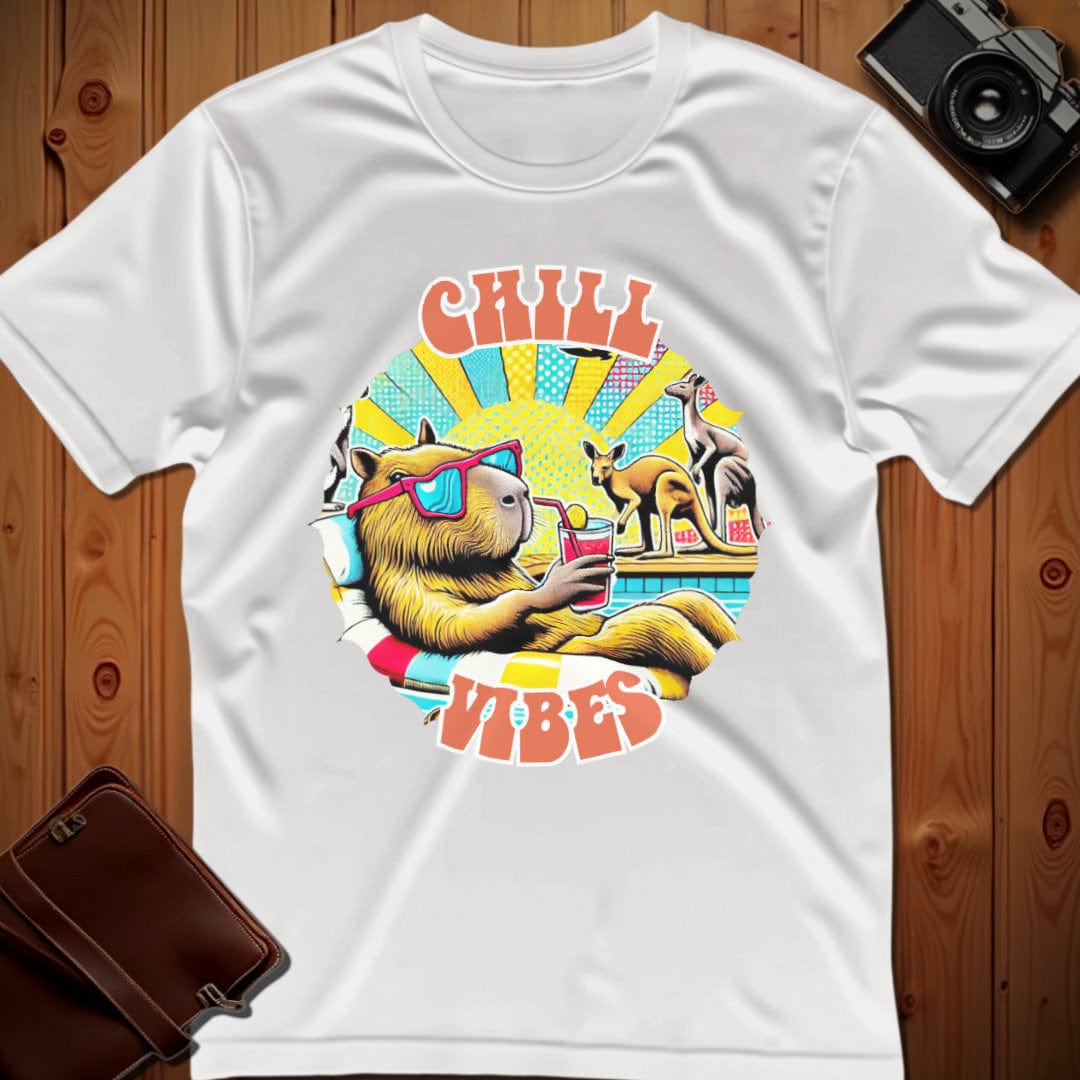 Capybara Tee – Chill Vibes – Bold Vibrant Art