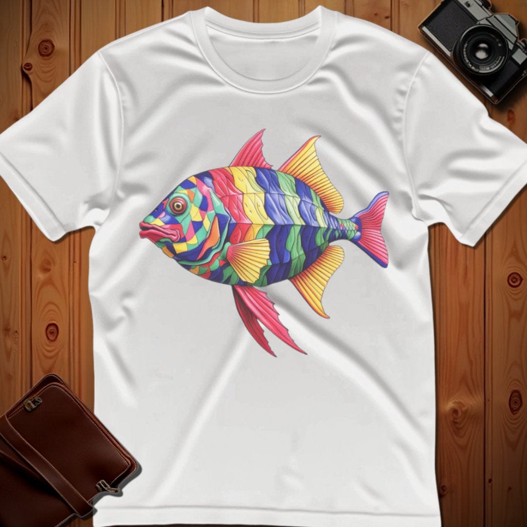 Fish Tee – Bright Pattern – Bold Vibrant Art
