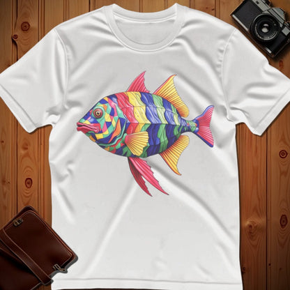 Fish Tee – Bright Pattern – Bold Vibrant Art