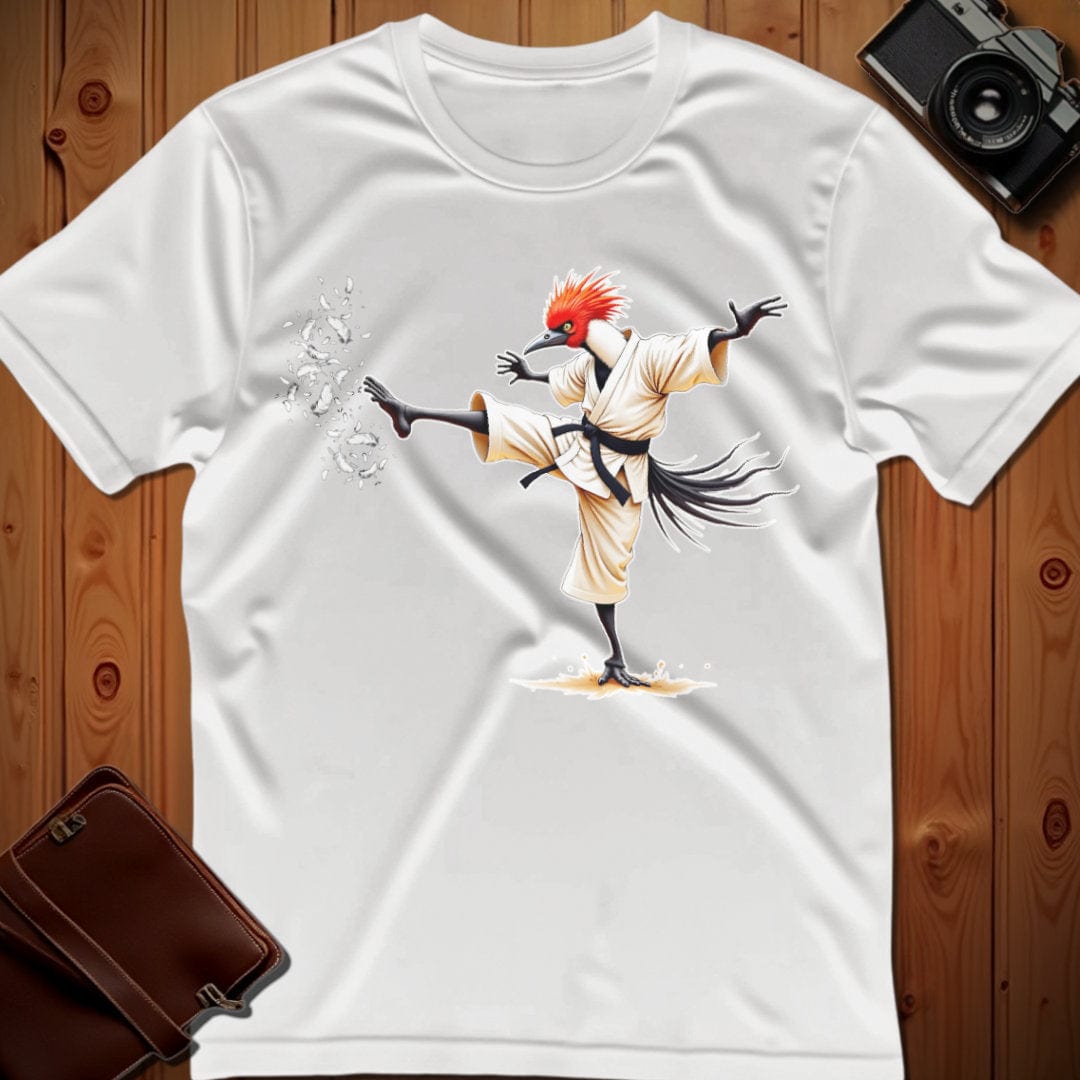 Secretary Bird Tee –  Martial Artist – Bold Vibrant Art